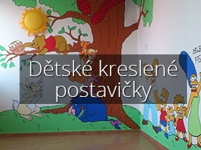 Dětské kreslené postavičky - Malby Vladimír Fišer